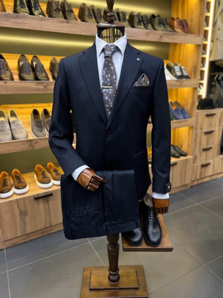 Костюм MAZALTOVMAN 2-ка Синий фактурный премиум