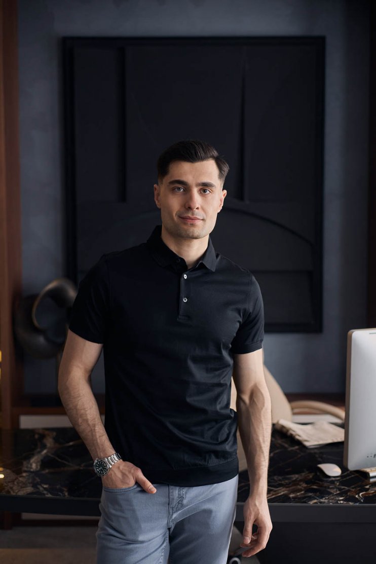 Футболка поло ГИО Черная