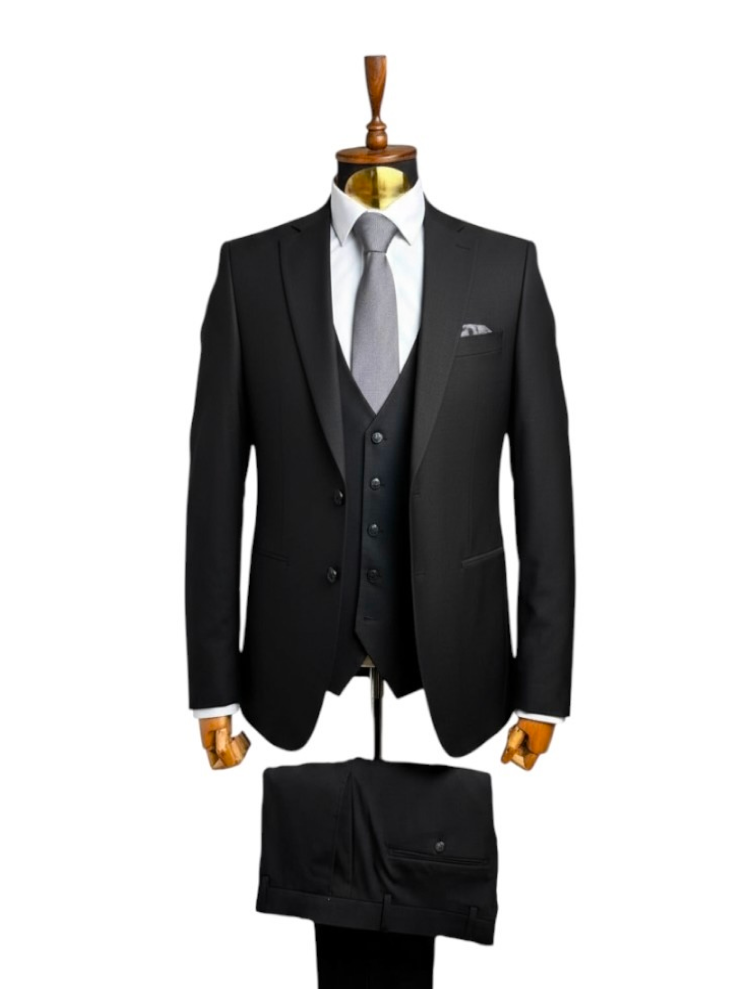 Костюм MAZALTOVMAN 3-ка Премиум Черный фактурный