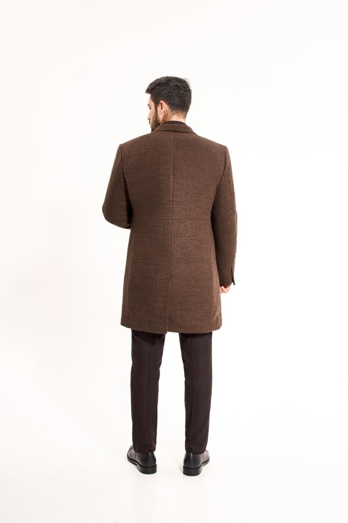 Пальто MAZALTOVMAN премиум Коричневое фактурное