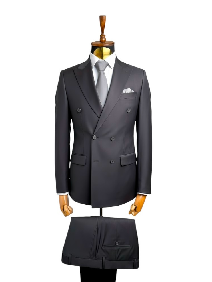 Костюм MAZALTOVMAN 2-ка двубортный премиум Черный