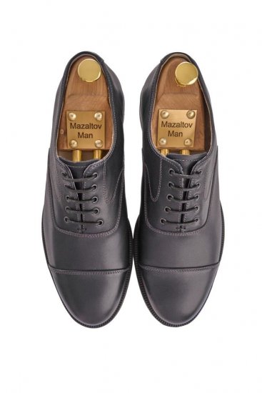 Оксфорды MAZALTOVMAN Синие кожаные