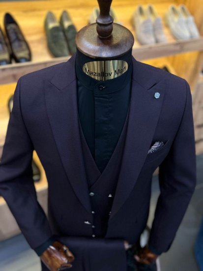 Костюм MAZALTOVMAN 3-ка премиум Бордовый фактурный