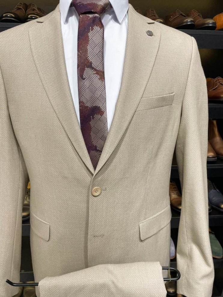 Костюм MAZALTOVMAN 2-ка Бежевый фактурный