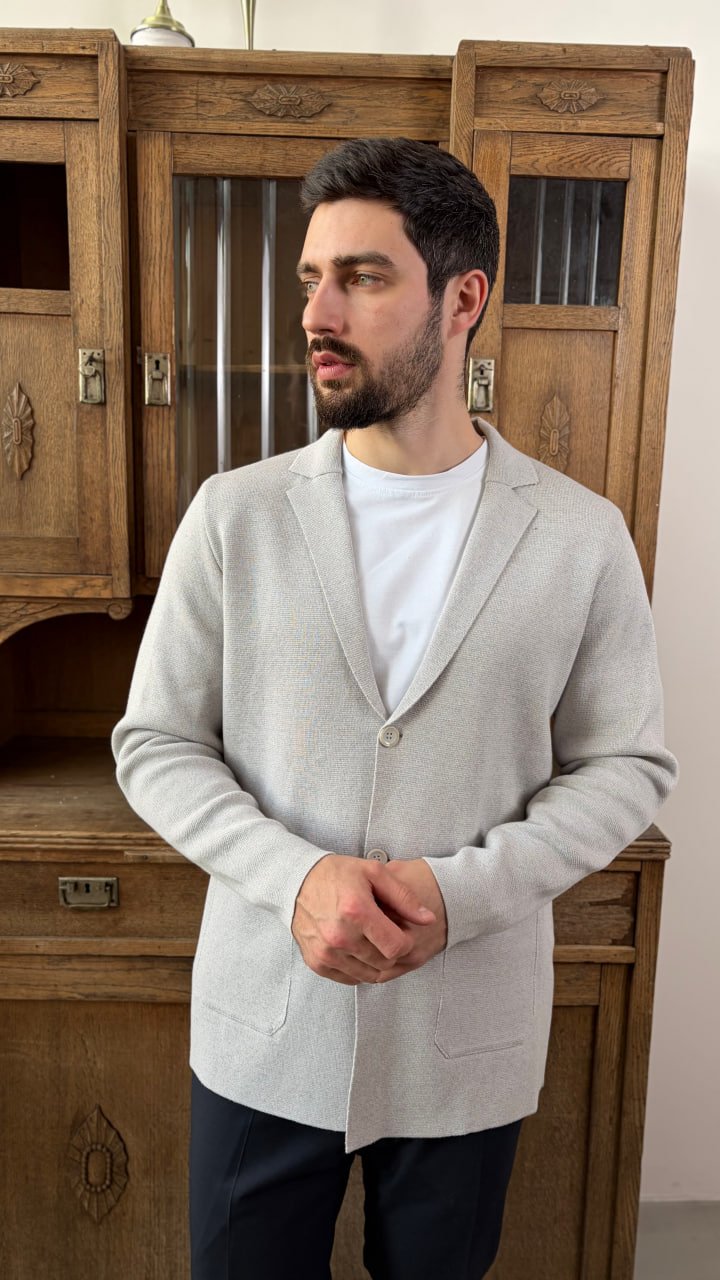 Кардиган AMT Бежевый фактурный